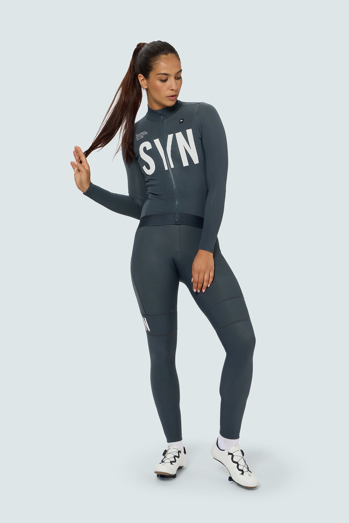 SYN Women's Pro Thermal Vinter Langærmet jersey - Tarmac