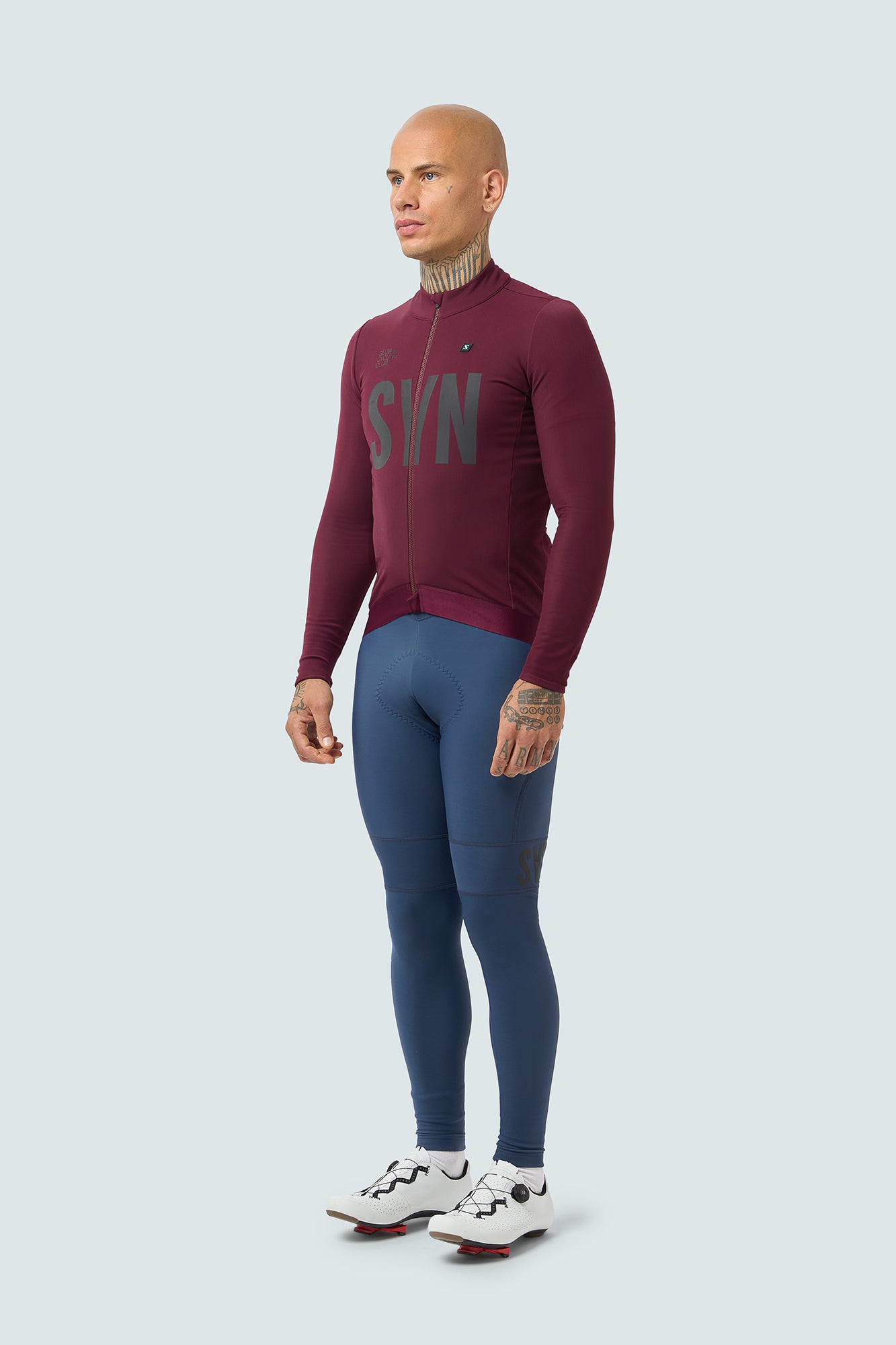SYN Men's Pro Thermal Vinter Langærmet jersey - Rioja