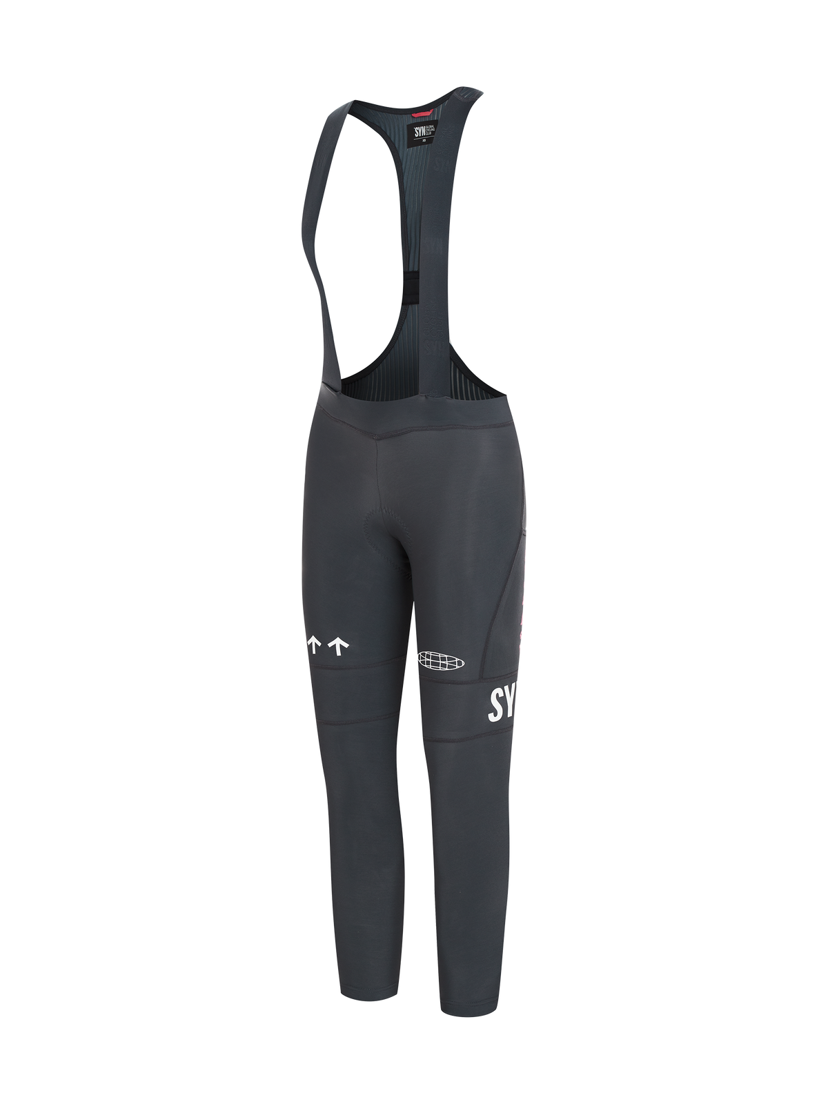 SYN Women's Pro RAD RACE Thermal Bib Tights 2.0 - Grigio Black