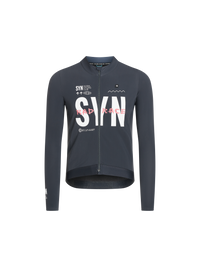 SYN Men's Pro RAD RACE Thermal Langærmet Jersey 2.0 - Grigio Black