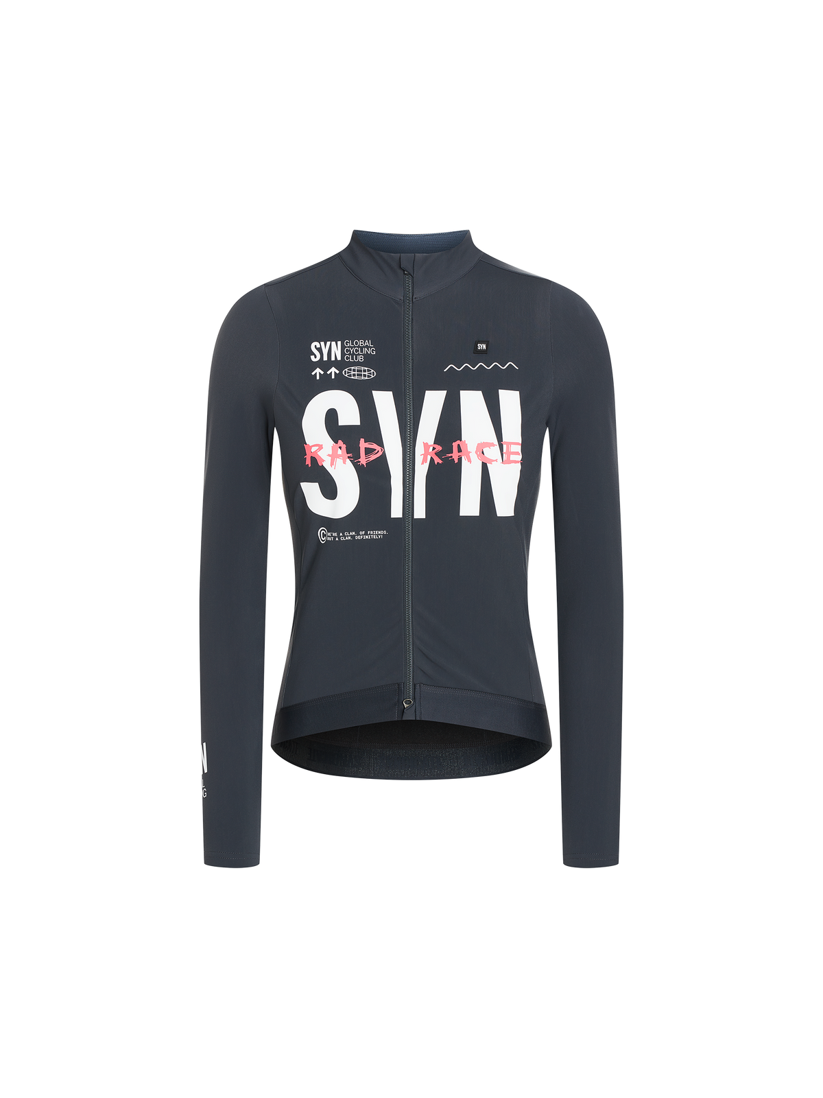 SYN Women's Pro RAD RACE Thermal Langærmet Jersey 2.0 - Grigio Black