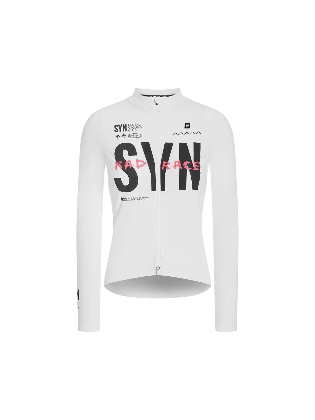 SYN Women's Pro RAD RACE Thermal Langærmet Jersey 2.0 - White