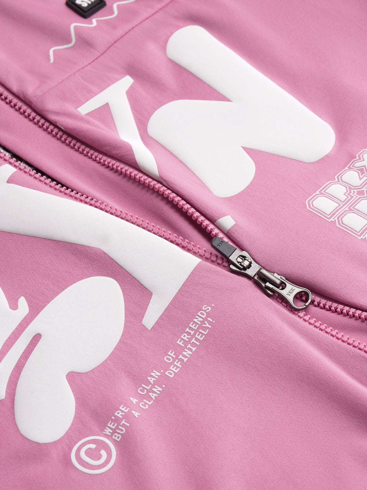 SYN Men's Pro Team APEX Club Jacket 2.0 - Blush - closeup - PRO_TEAM_APEX_CLUB_JACKET_M_BLUSH_DET1