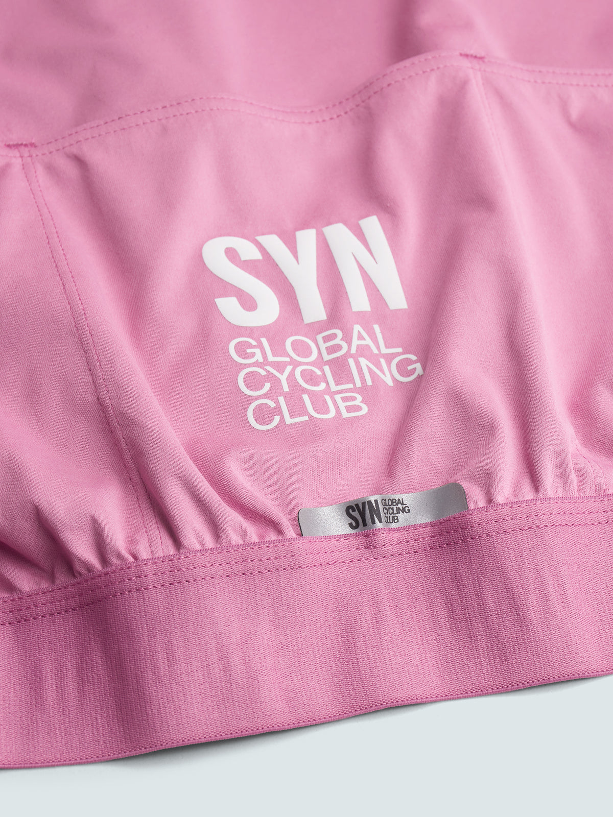 SYN Women's Pro Team APEX Club Vest 2.0 - Blush - closeup - PRO_TEAM_APEX_CLUB_VEST_M_BLUSH_DET1