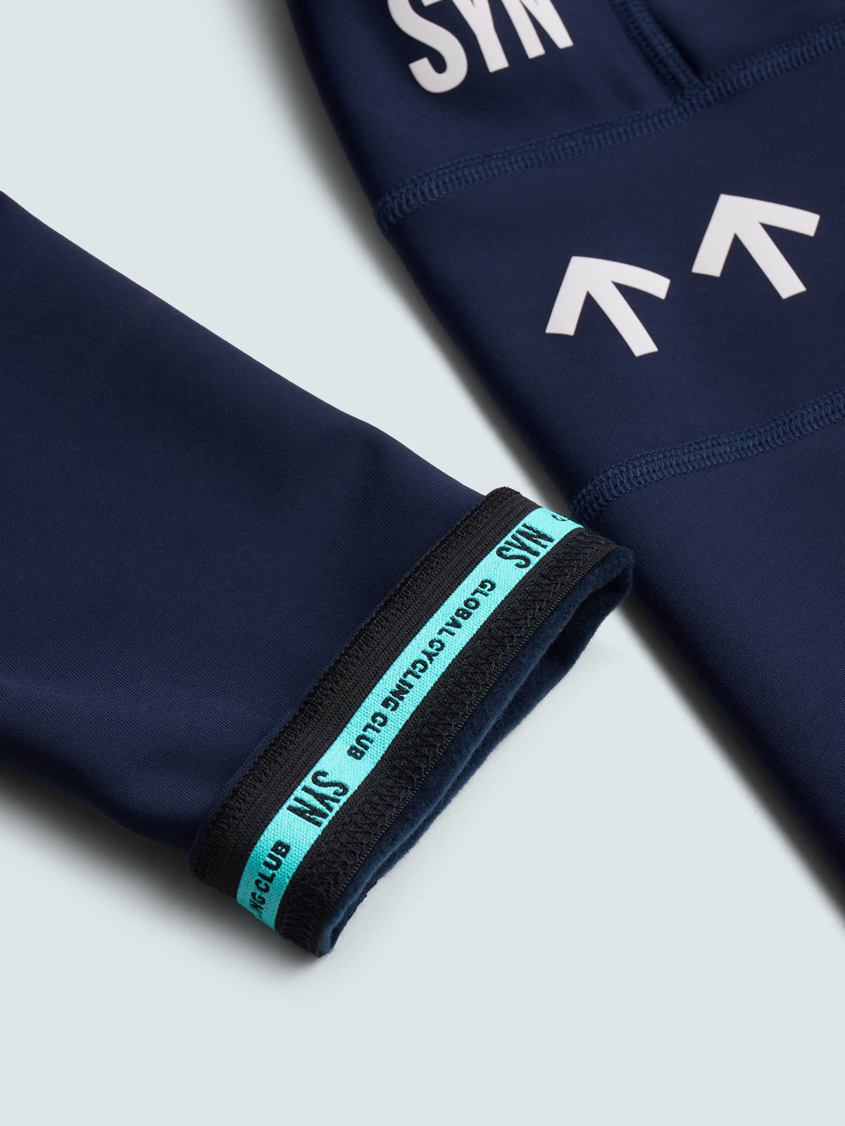 SYN Men's Pro Team APEX Thermal Bib Tights 2.0 - Dark Blue - closeup - PRO_TEAM_APEX_THERMAL_BIB_TIGHTS_M_DARK_BLUE_DET1