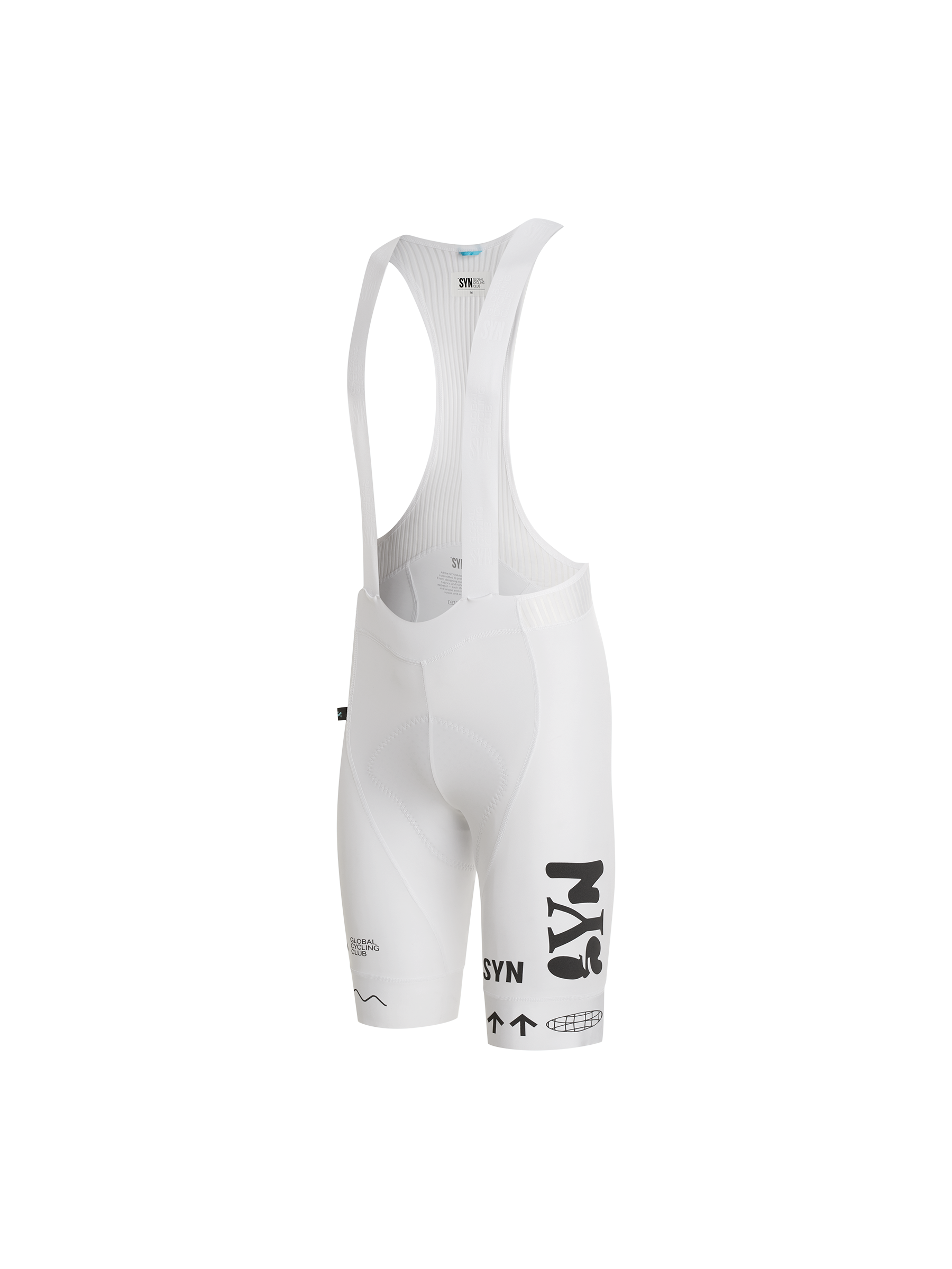 SYN Men’s Pro Team Bib Shorts - Hvid