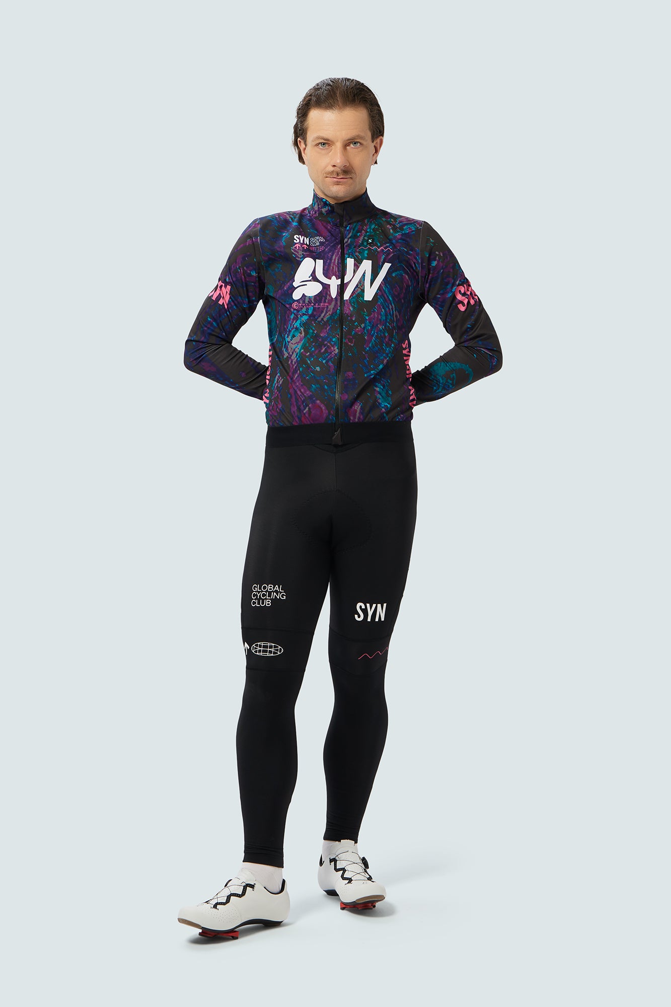 SYN Men's Pro Team Shield Jakke Verve - Vandtæt og vindtæt cykeljakke til kolde vinterture