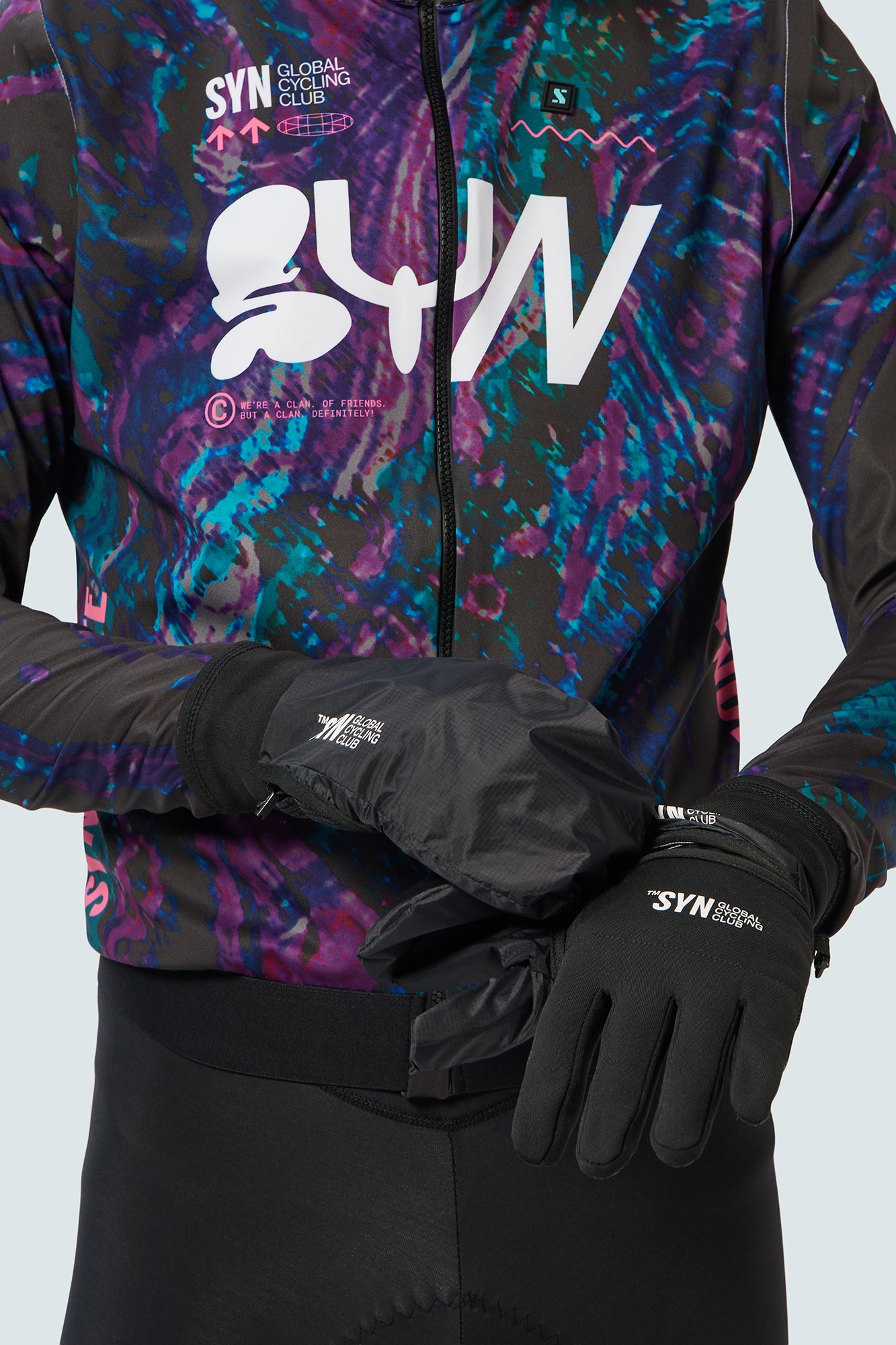 SYN Shield handsker sort - Smart 2-i-1 beskyttelse til alle forhold