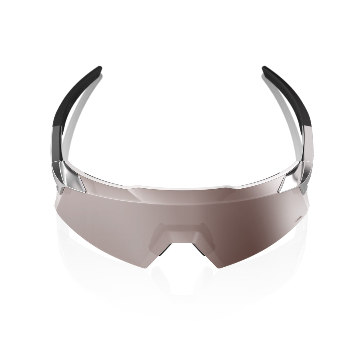 100 Percent AEROCRAFT® Gloss Black Chrome HiPER® Silver Mirror Lens