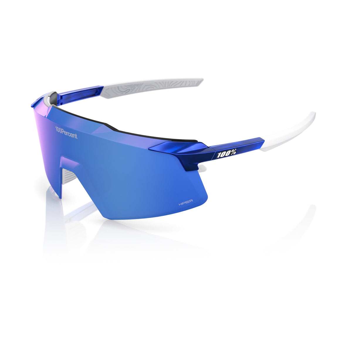 100 Percent AEROCRAFT® RBH Gloss Blue Holographic HiPER® Royal Blue Mirror Lens