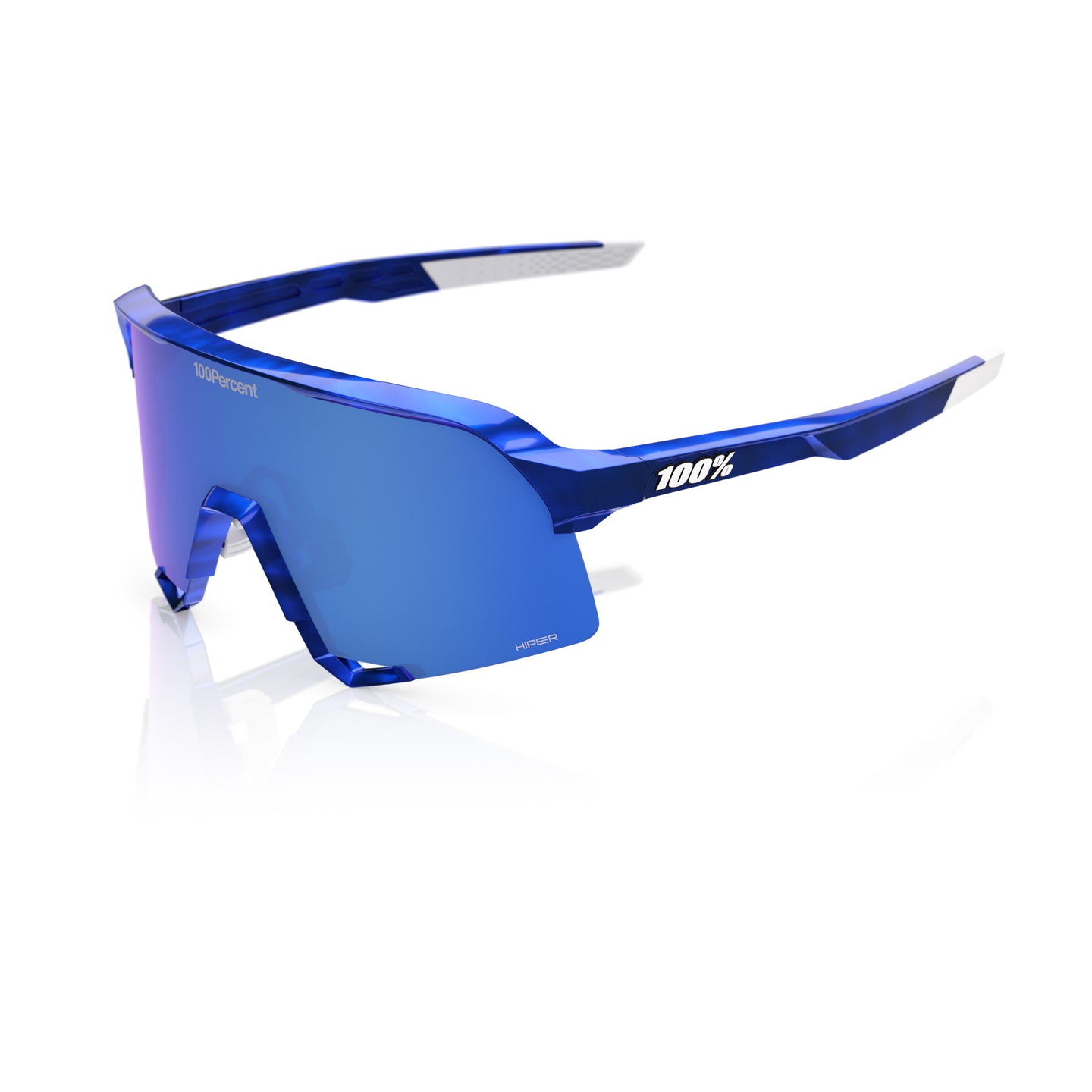 100 Percent S3 LE RBH Gloss Blue Holographic - HiPER Royal Blue Mirror Lens