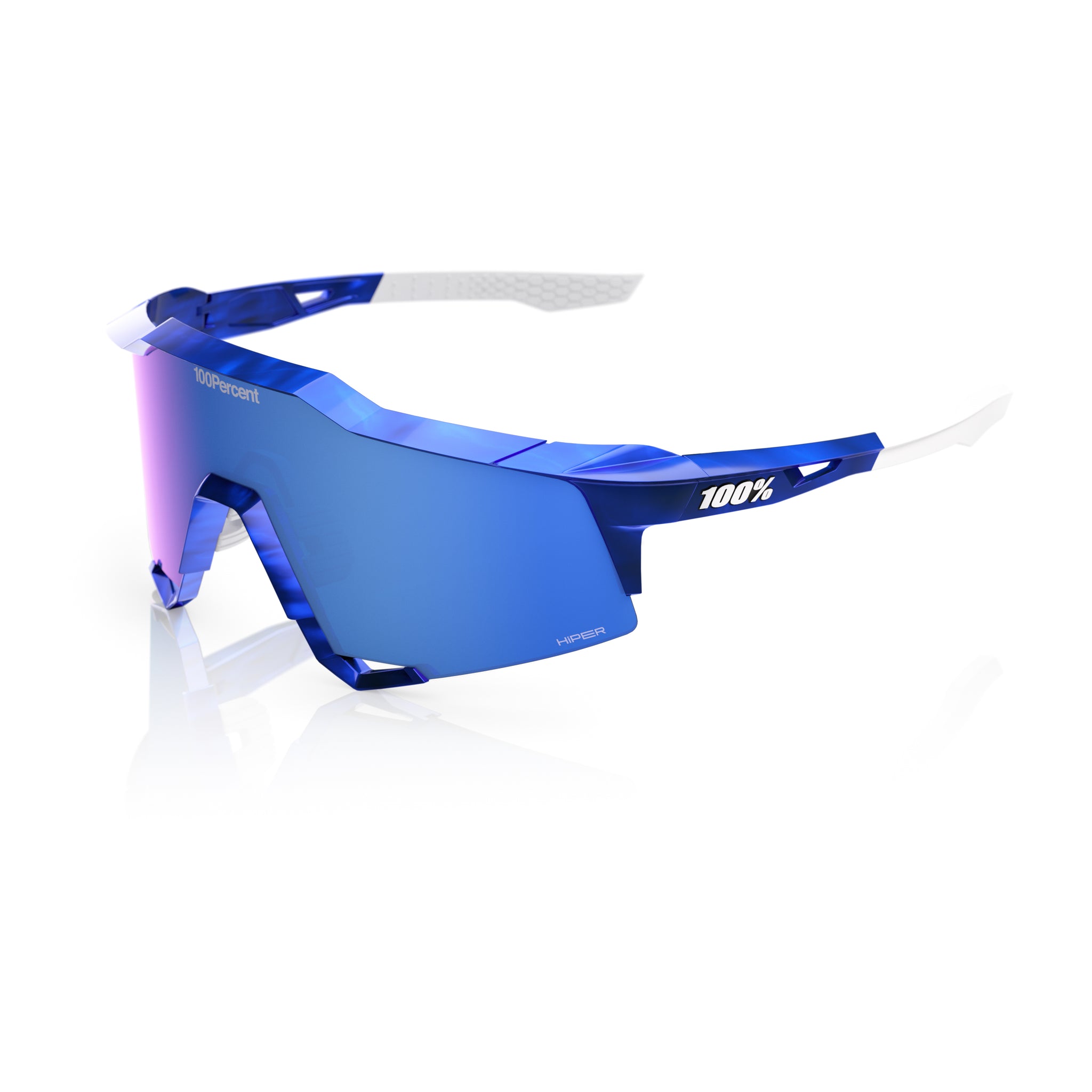 100 Percent SPEEDCRAFT® RBH Gloss Blue Holographic HiPER® Royal Blue Mirror Lens