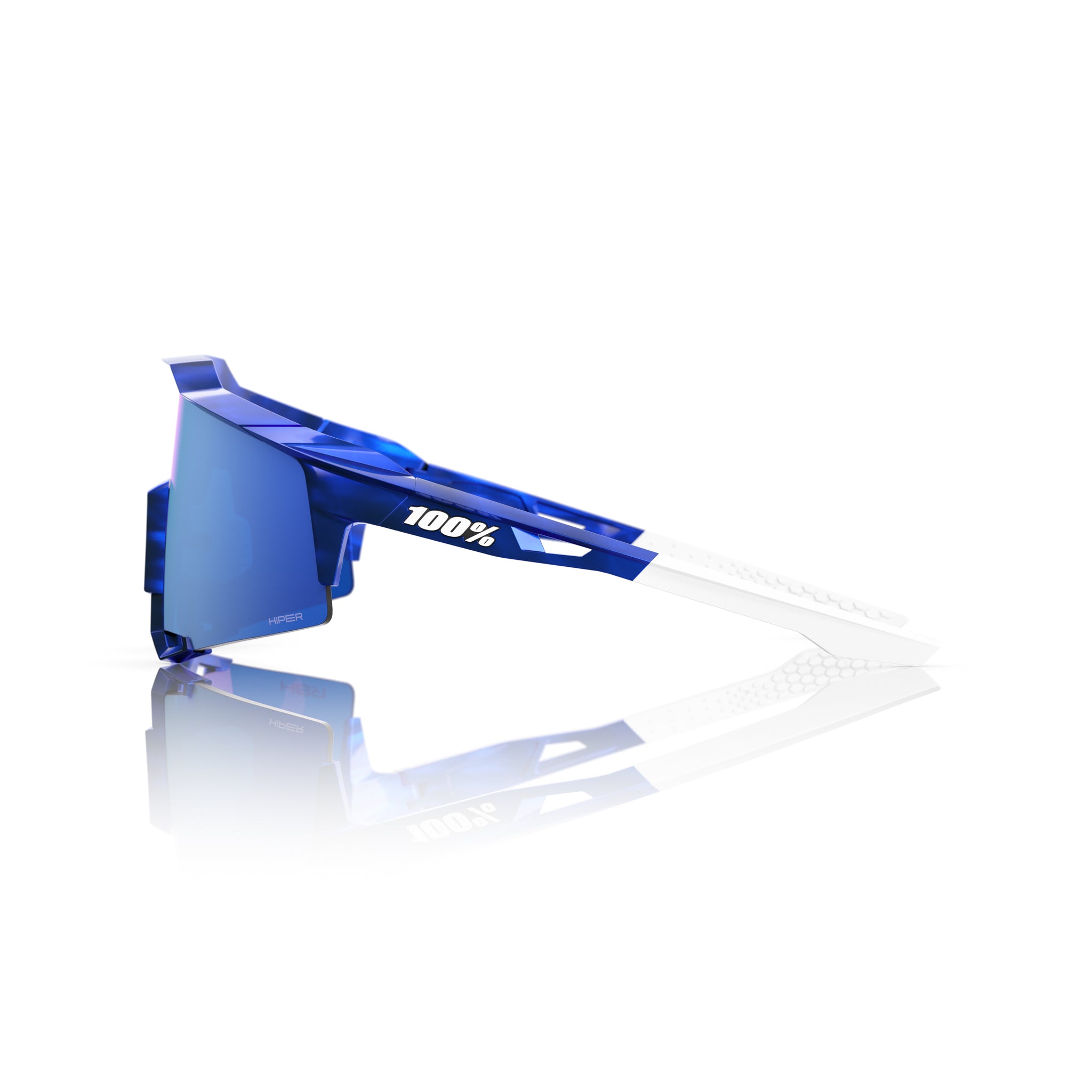 100 Percent SPEEDCRAFT® RBH Gloss Blue Holographic HiPER® Royal Blue Mirror Lens