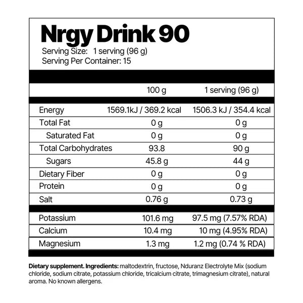Nduranz Nrgy Drink 90 - 1.2 kg