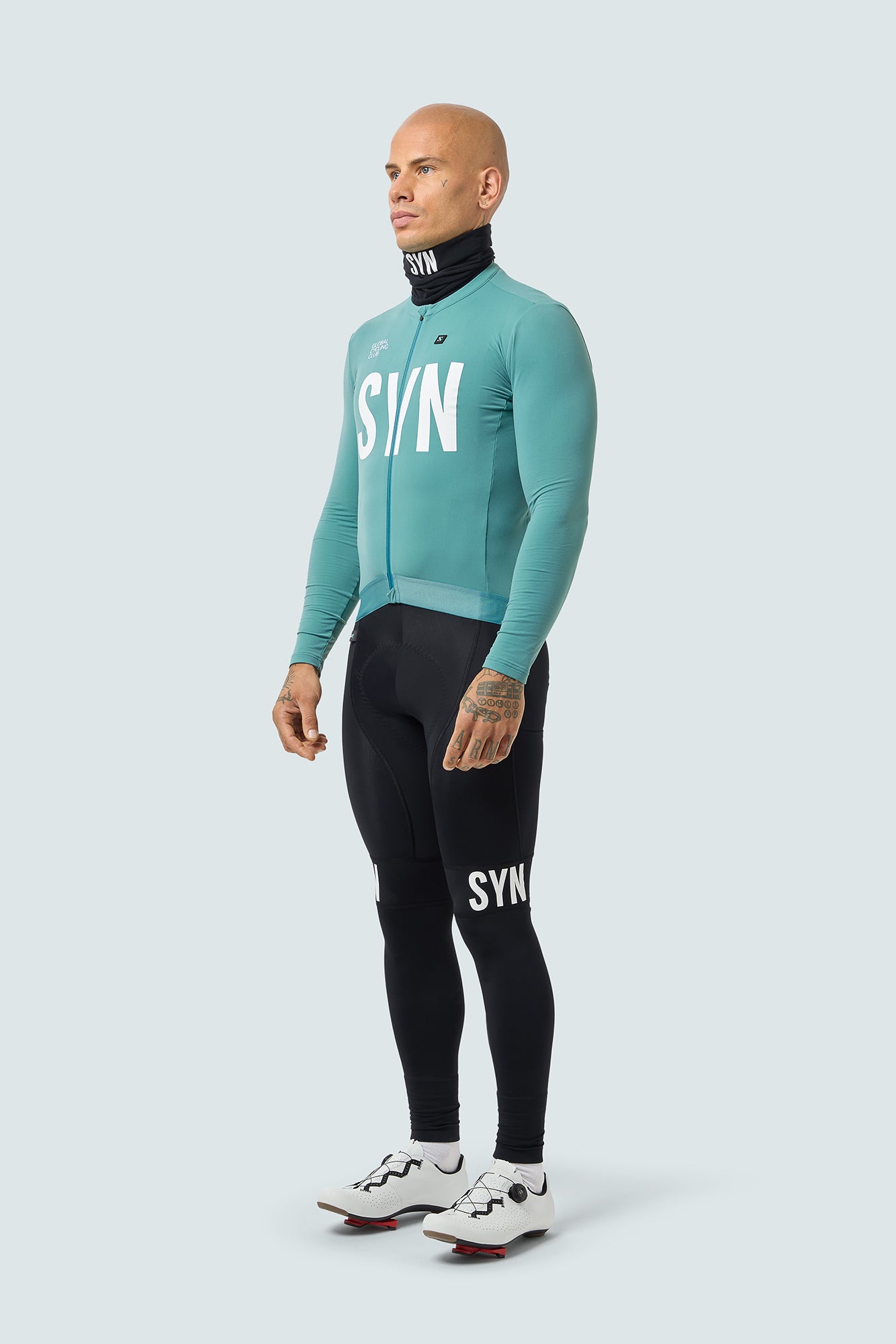 SYN Men's Training 2.0 Thermal Langærmet Jersey - Sea Green