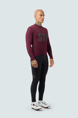 SYN Men's Pro Thermal Vinter Langærmet jersey - Rioja