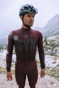 SYN Men's Pro Thermal Vinter Langærmet jersey - Rioja