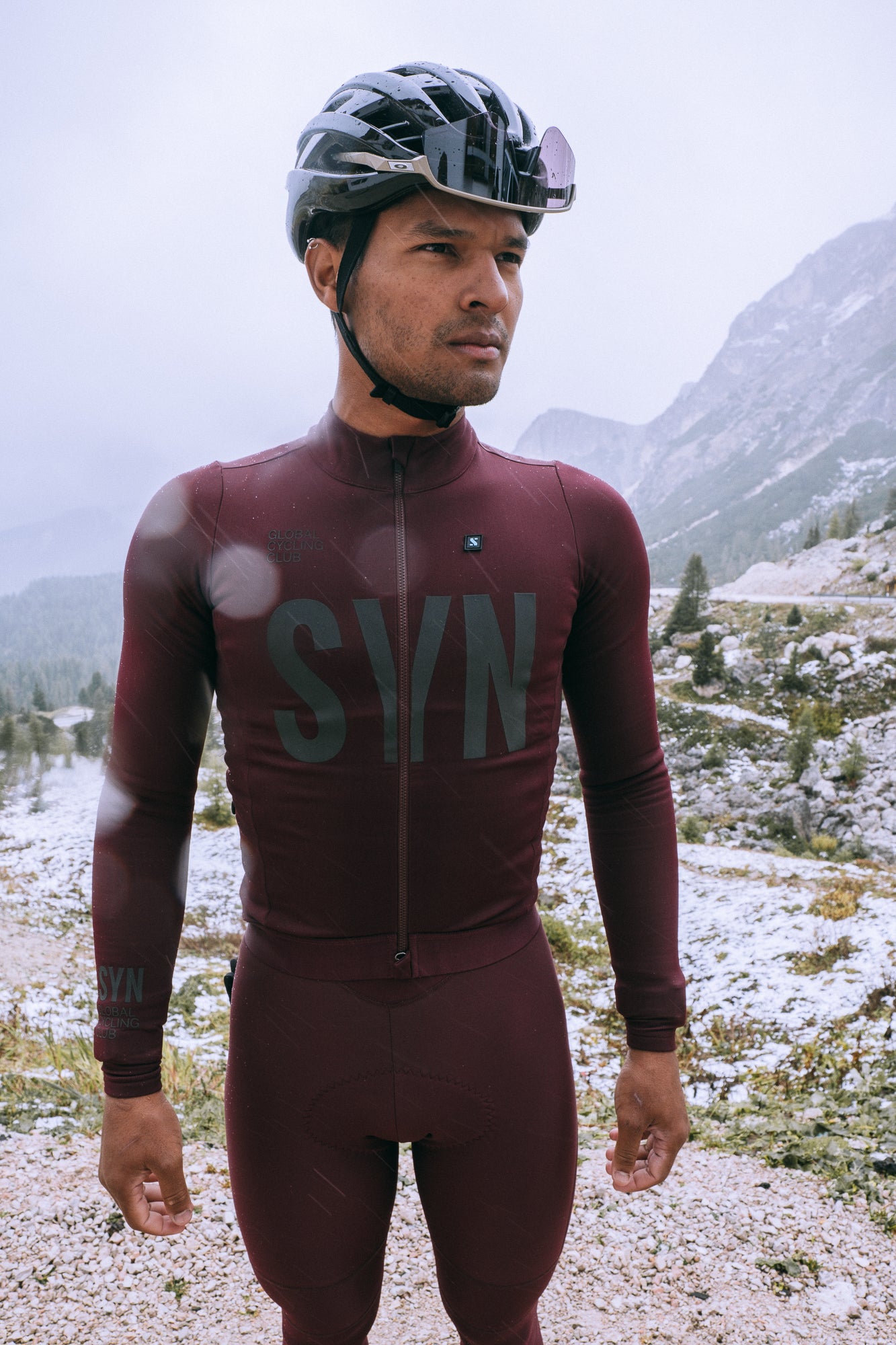 SYN Men's Pro Thermal Vinter Langærmet jersey - Rioja