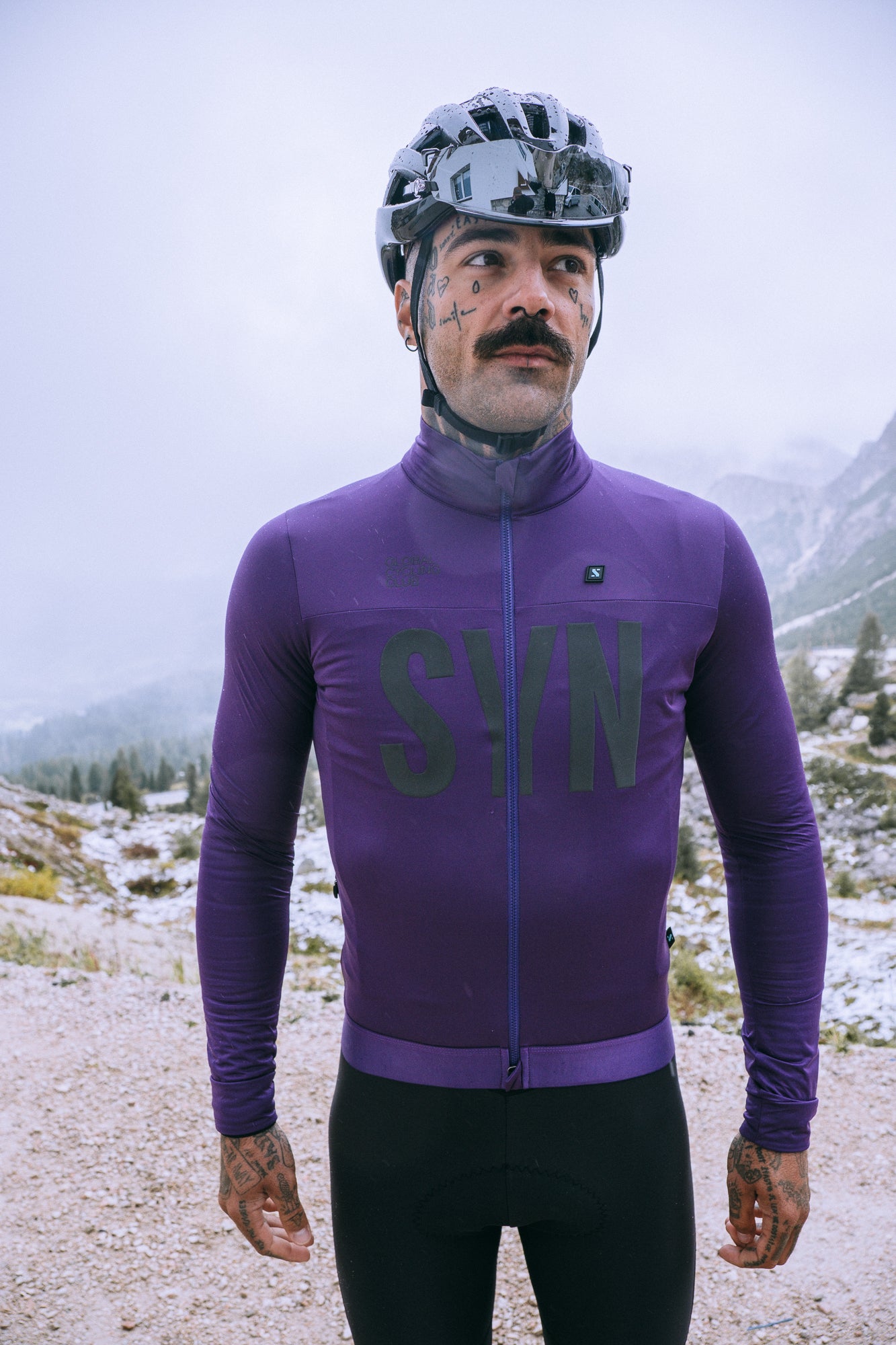 SYN Men's Pro Universal SL Jakke Grape - Ultralet, Vind- & Vandtæt Cykeljakke