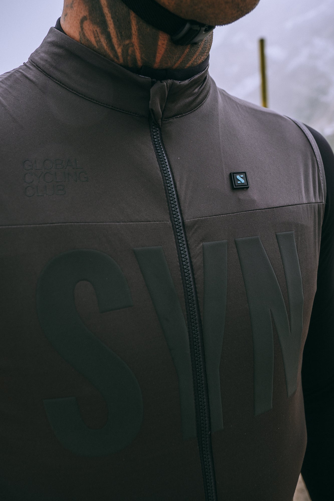 SYN Men's Pro Universal SL Vest Ash- Ultralet, vind- og vandtæt cykelvest