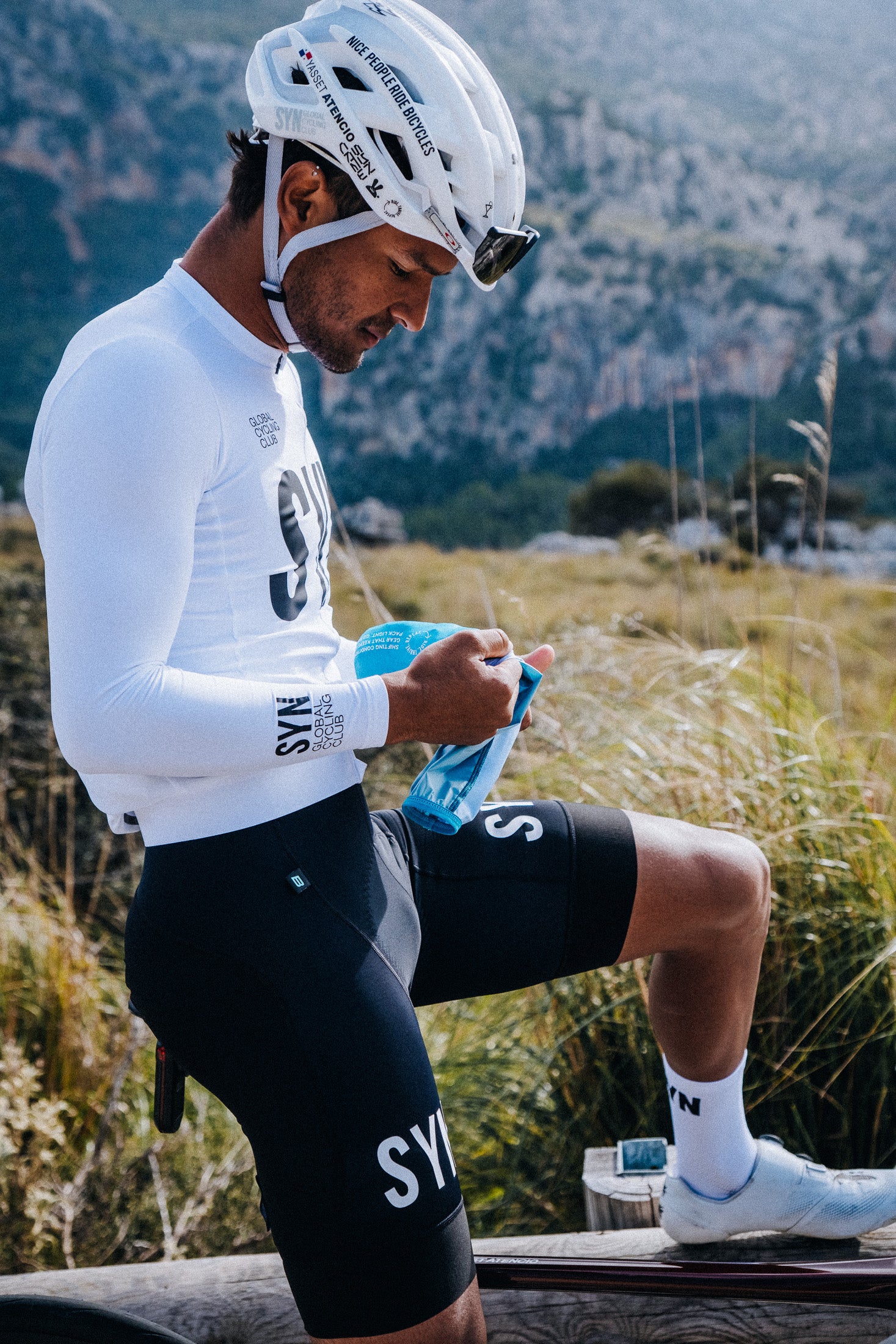 SYN Men's Training Thermal langærmet Jersey 2.0 - Hvid