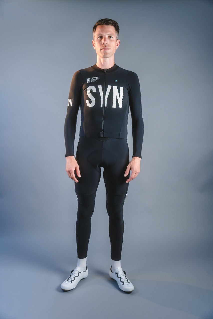 SYN Men's Thermal Rain Bib Tights - Sort