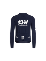 SYN Men's Pro Team APEX Thermal Langærmet Jersey 2.0 - Dark Blue - bagside