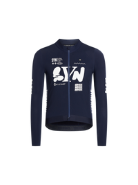SYN Men's Pro Team APEX Thermal Langærmet Jersey 2.0 - Dark Blue - forside
