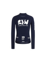 SYN Women's Pro Team APEX Thermal Langærmet Jersey 2.0 - Dark Blue - bagside