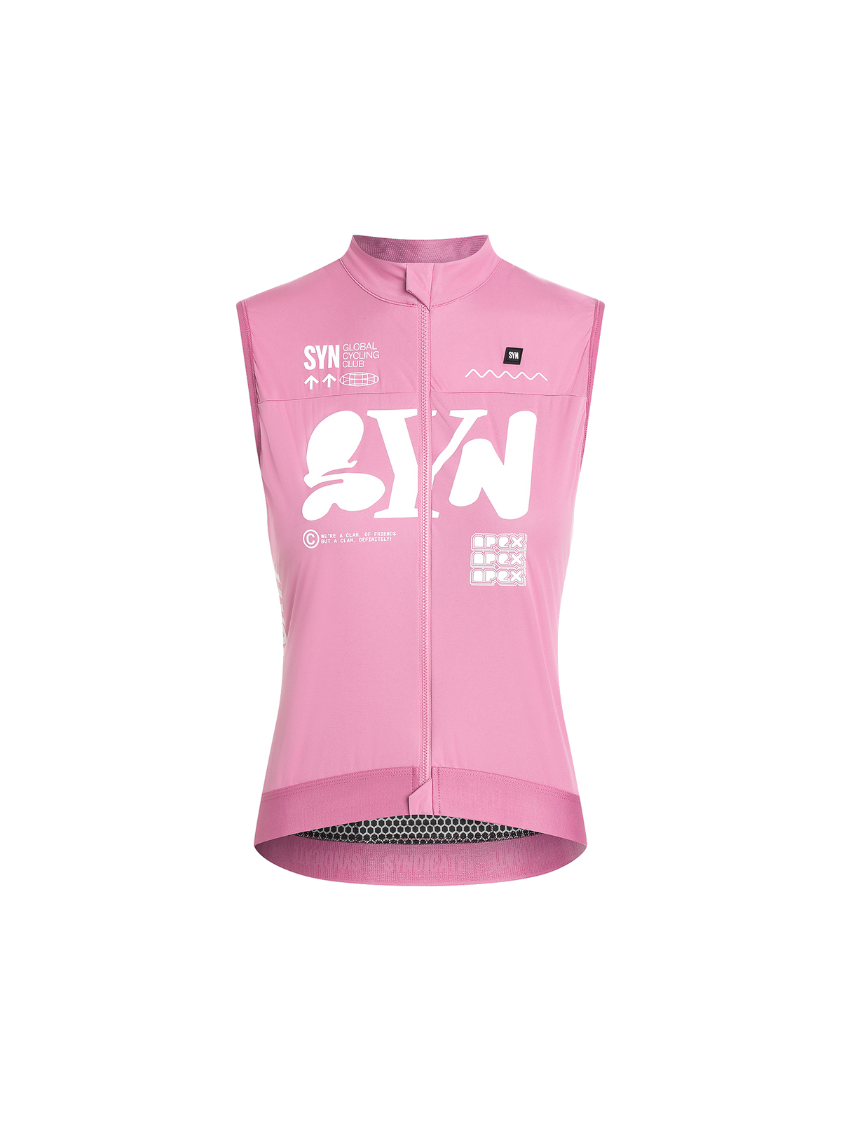 SYN Women's Pro Team APEX Club Vest 2.0 - Blush - forside